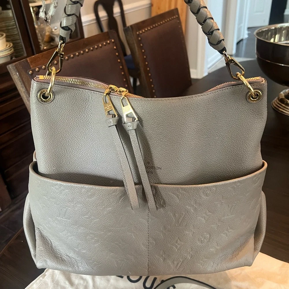 Maida Hobo RARE turtledove Louis Vuitton shoulder crossbody bag authentic - Picture 4 of 5